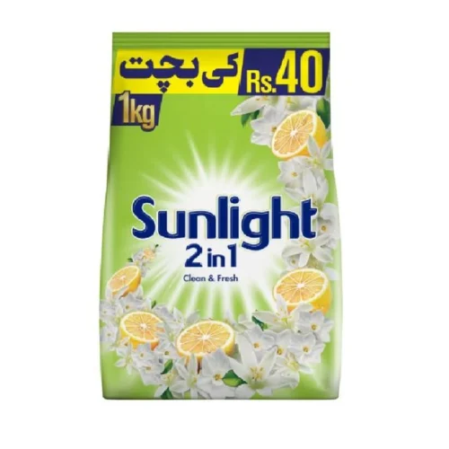 Sunlight 2in1 Washing Powder Green 1kg