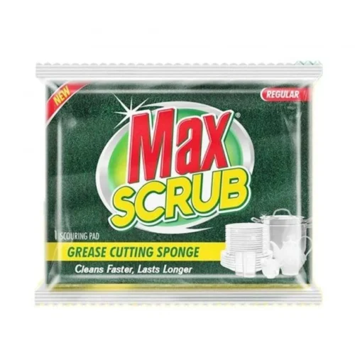 Max Scrub Scouring Pad  With Sponge Regular