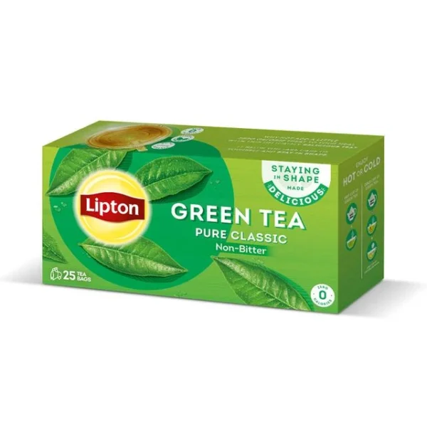 Lipton Green Tea Pure Classic 25 Tea Bags Lipton Green Tea Pure Classic 25 Tea Bags